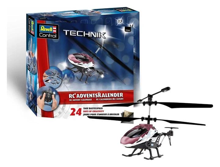 Lodra Revell Advent Calendar RC Helicopter, Radio-Controlled, Electric, 3CH GHz, 195mm Rotor, 8+ - Mix