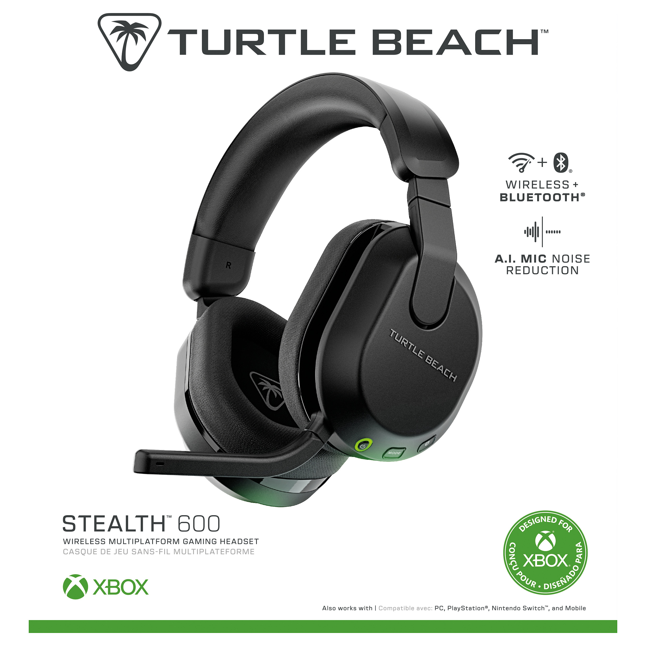 Kufje Gaming Turtle Beach Stealth 600 Gen 3 / Multiplatform / Pa Kabllo / Bluetooth / 20–20.000 Hz - Zezë - 13
