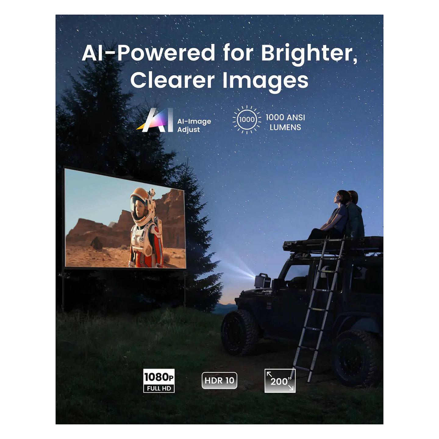 Projektor Anker Nebula Mars 3 / Full HD / DLP / 1000 ANSI Lumen / Android TV / 16:9 - Zezë - 6