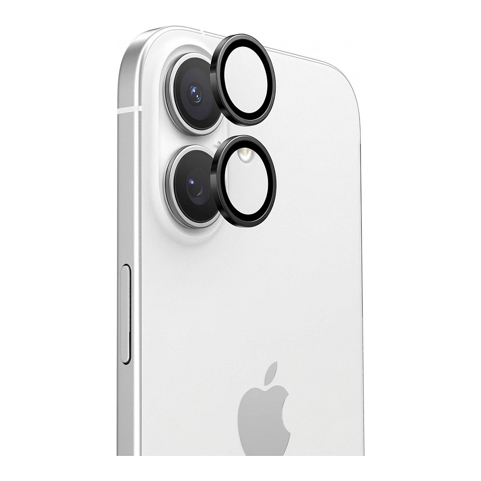 Mbrojtëse për kamerë TORRAS LensGuard / iPhone 17 / Xham i Temperuar - Zezë