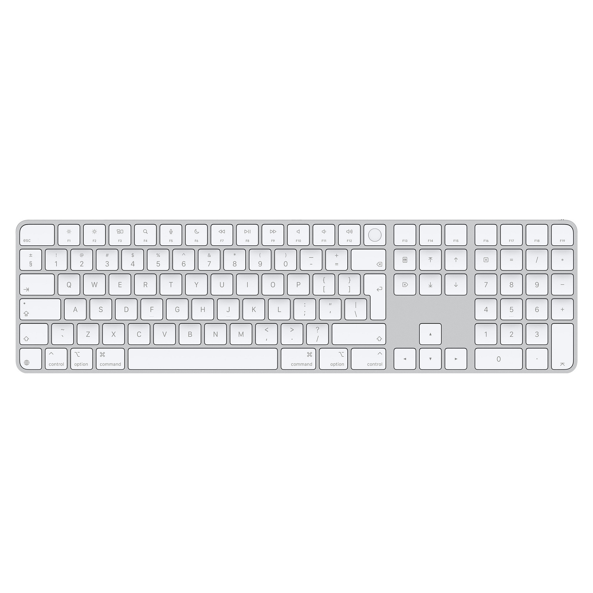 Aksesorë Apple Magic Keyboard with Touch ID and Numeric Keypad for Mac (Apple silicon) / International English – White Keys - 1