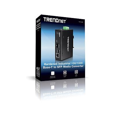 Konvertues Mediash TRENDnet TI-F11SFP, 1x RJ45 Gigabit, 1x SFP Gigabit, Industrial - Zezë - 4