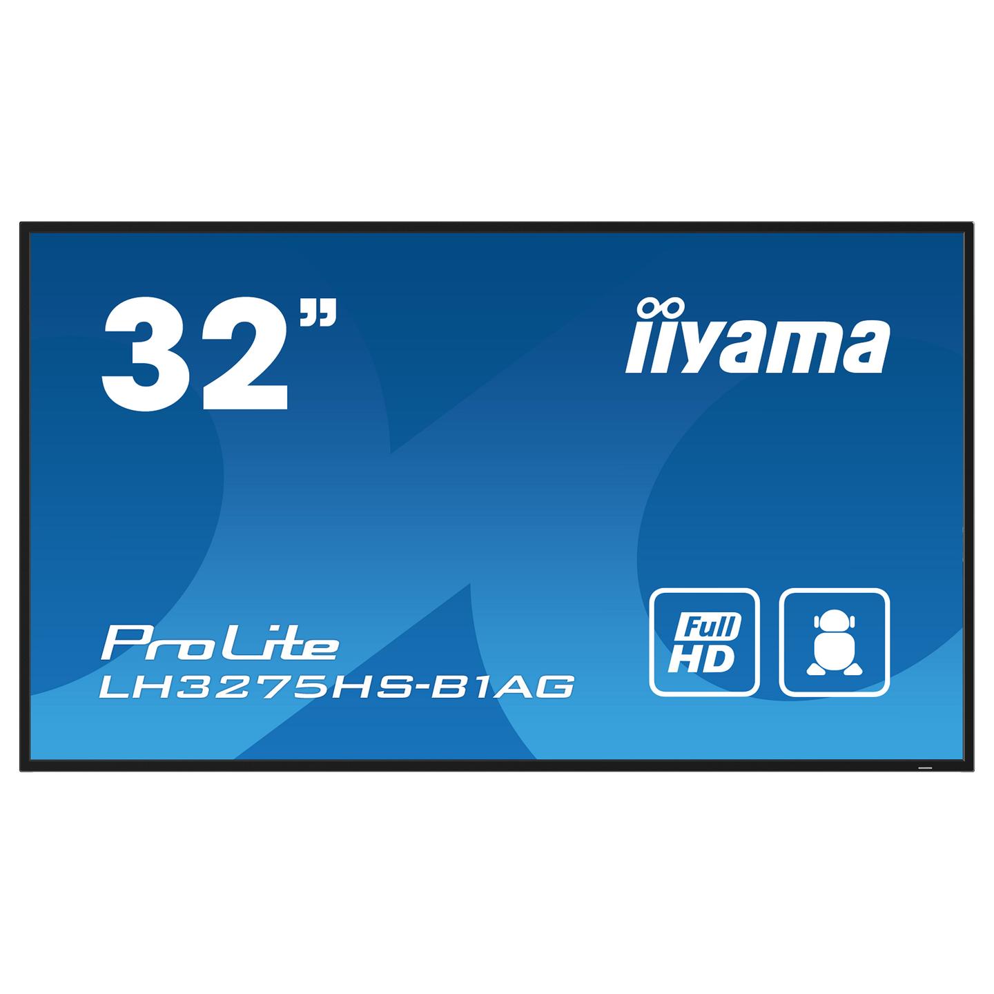 Ekrane Reklamuese iiyama ProLite LH3275HS-B1AG, 31.5", Full HD, IPS, Android 11, Wi-Fi, HDMI, DisplayPort – Zezë - 2