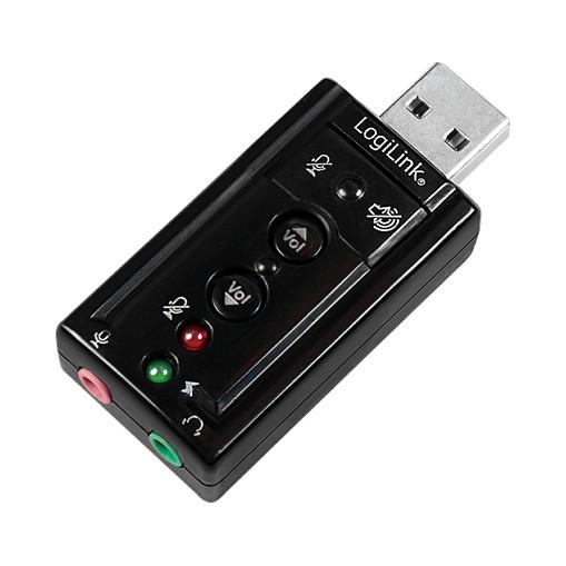 Adapter audio USB 2.0 LogiLink UA0078, USB-A, 2 × 3.5 mm, Virtual 7.1 – Zezë
