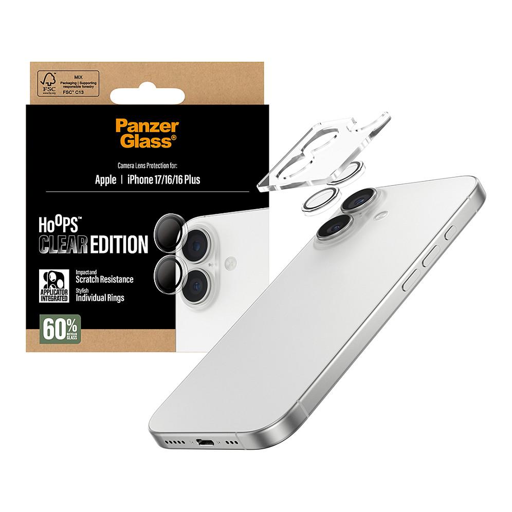 Aksesorë për telefon PanzerGlass Hoops / Mbrojtëse për kamera / iPhone 17 / 16 / 16 Plus - Transparente - 5