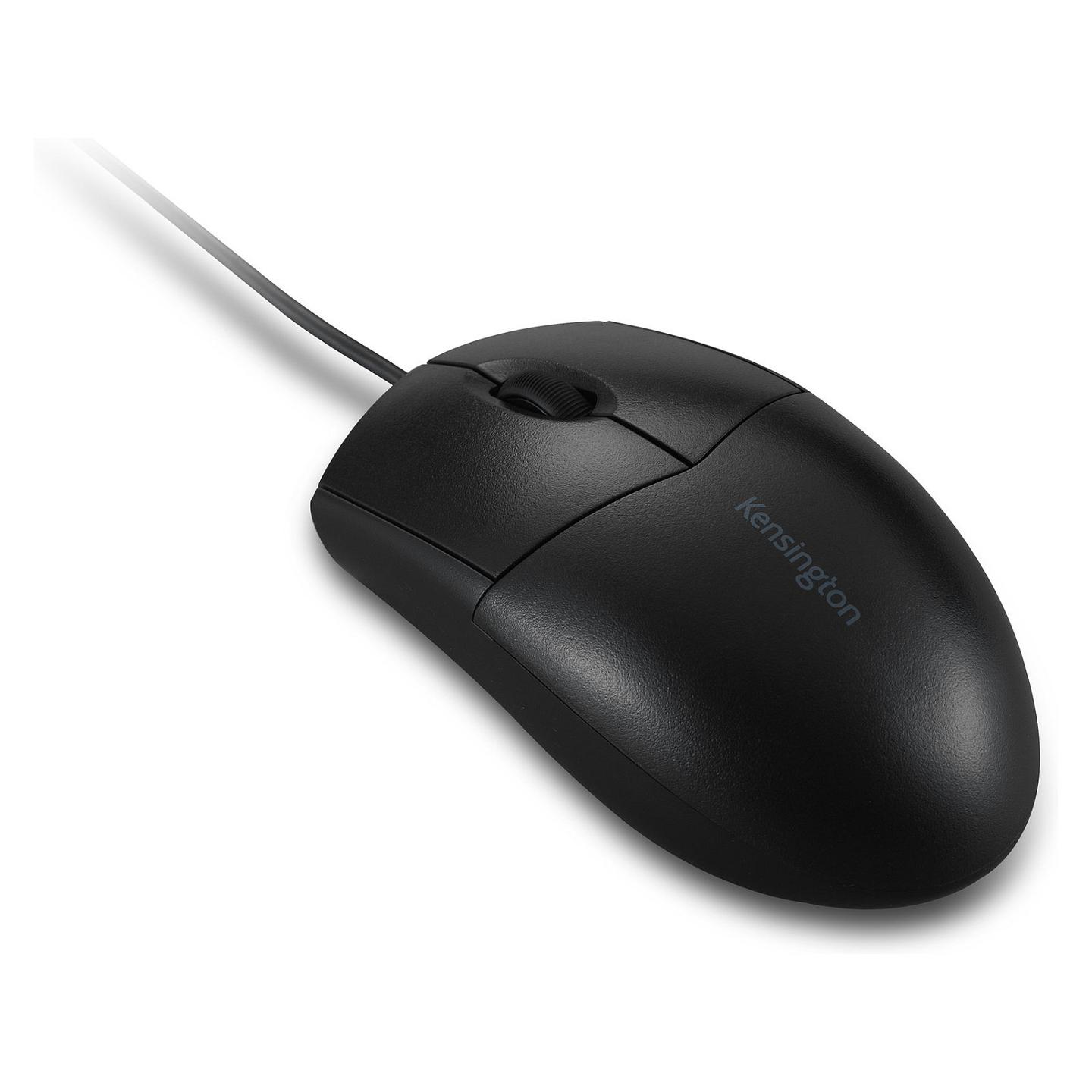 Maus me Kabllo Kensington Pro Fit Washable / Optik / 1600 DPI / 3 Butona / USB / IP67 - Zezë