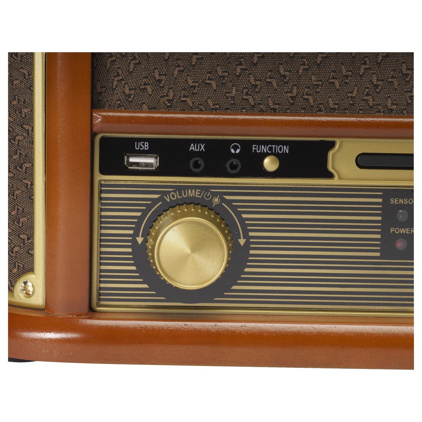 Gramafon Denver MRD-51, 33 1/3, 45, 78 RPM, LCD, 5W - Kafe - 5