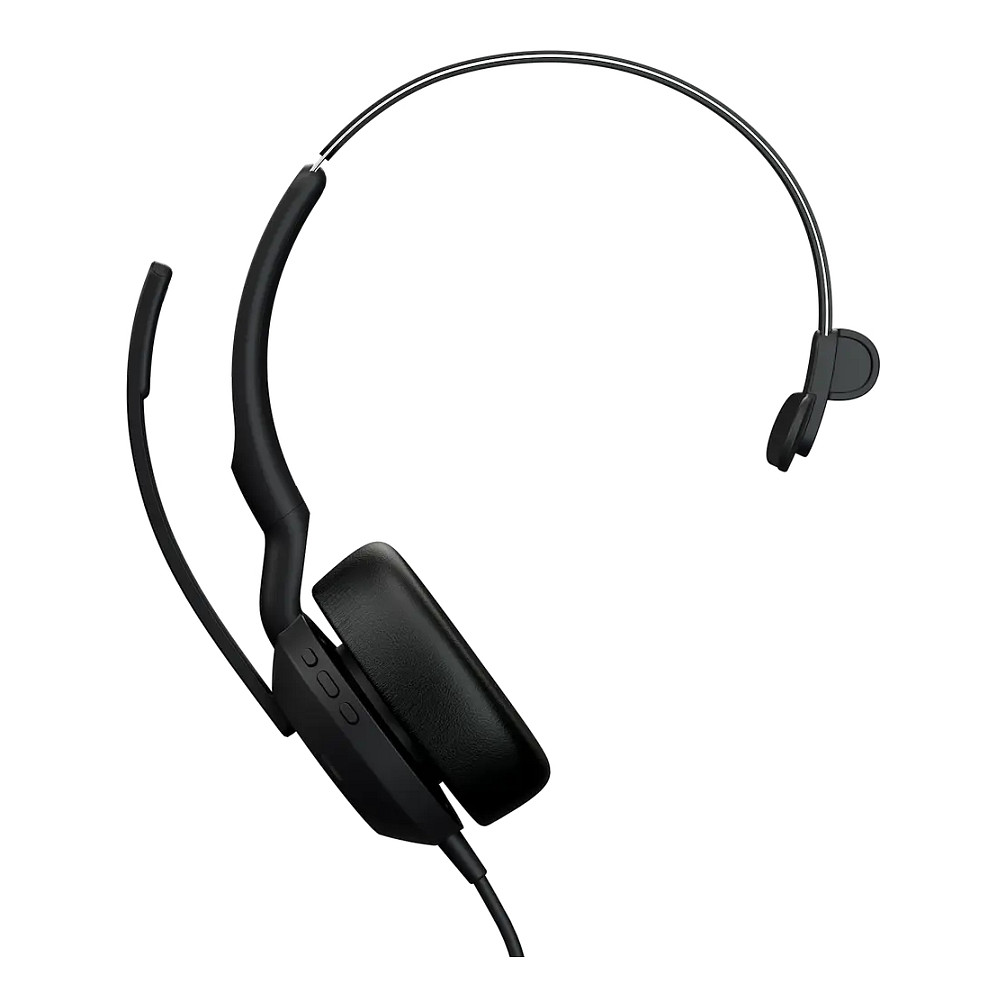 Kufje me kabllo Jabra Evolve2 50 / USB-C / USB-A / Bluetooth / ANC / Business Headset / 3 Mikrofona – Zezë - 1