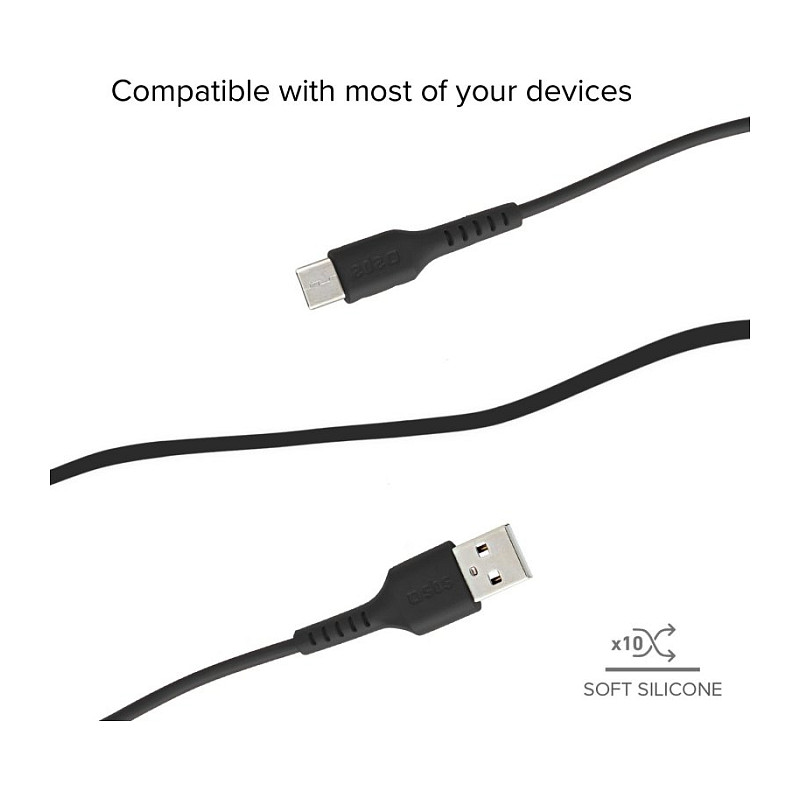 Kabllo SBS TECABLEMICRO2K / USB-A → Micro-USB B / USB 2.0 / 2m – Zezë - 4