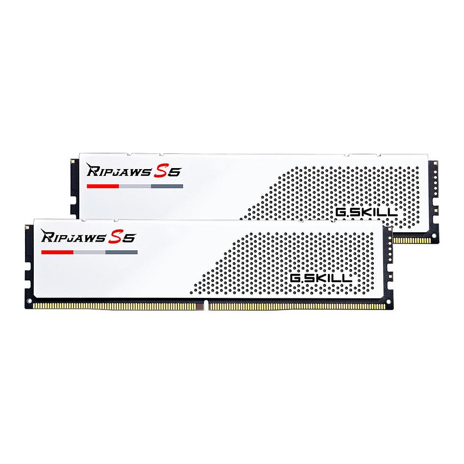 RAM Memorie DDR5 G.Skill Ripjaws S5, 32GB (2x16GB), DIMM, 5600MHz, CL36, 288-pin - Bardhë
