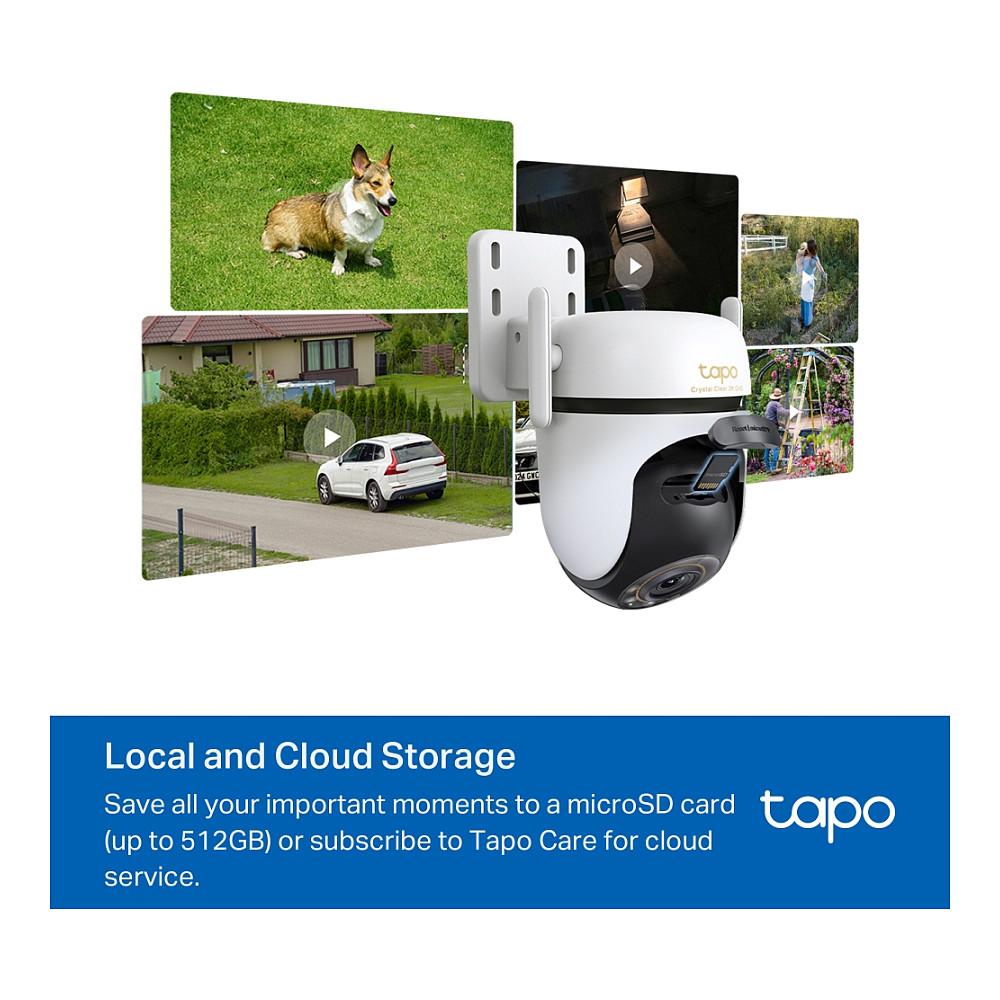 Kamerë Sigurie IP CCTV TP-Link Tapo C530WS, 3K 5MP, 3.2 mm, 88.4°, Wi-Fi 2.4 GHz, Pan & Tilt 360°, IR 30 m, Color Night Vision, Audio 2-Drejtimësh, IP66 - Bardhë - 15