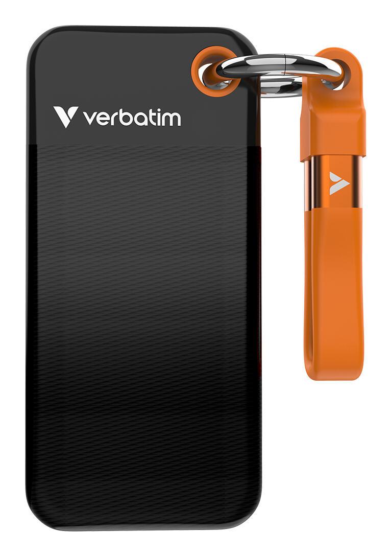 SSD e Jashtme Verbatim Pocket / 1TB / USB-C 3.2 Gen 2 - Zezë/Portokalli