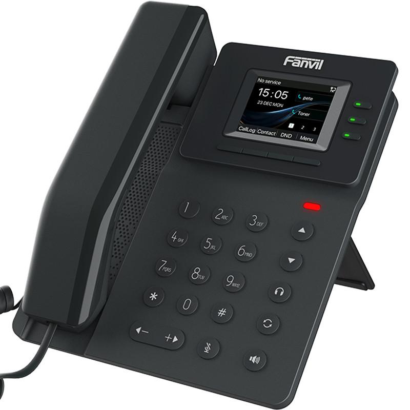 Telefon VoIP Fanvil V60W, 4 Linja SIP, Ekran me Ngjyra 2.4", Wi-Fi 6, Bluetooth 5.4, PoE - Zezë - 2