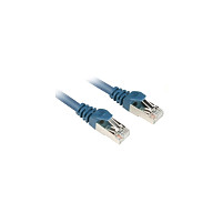Kabllo për Rrjet Sharkoon RJ45 CAT6 S/FTP / 0.25m – Blu - 1