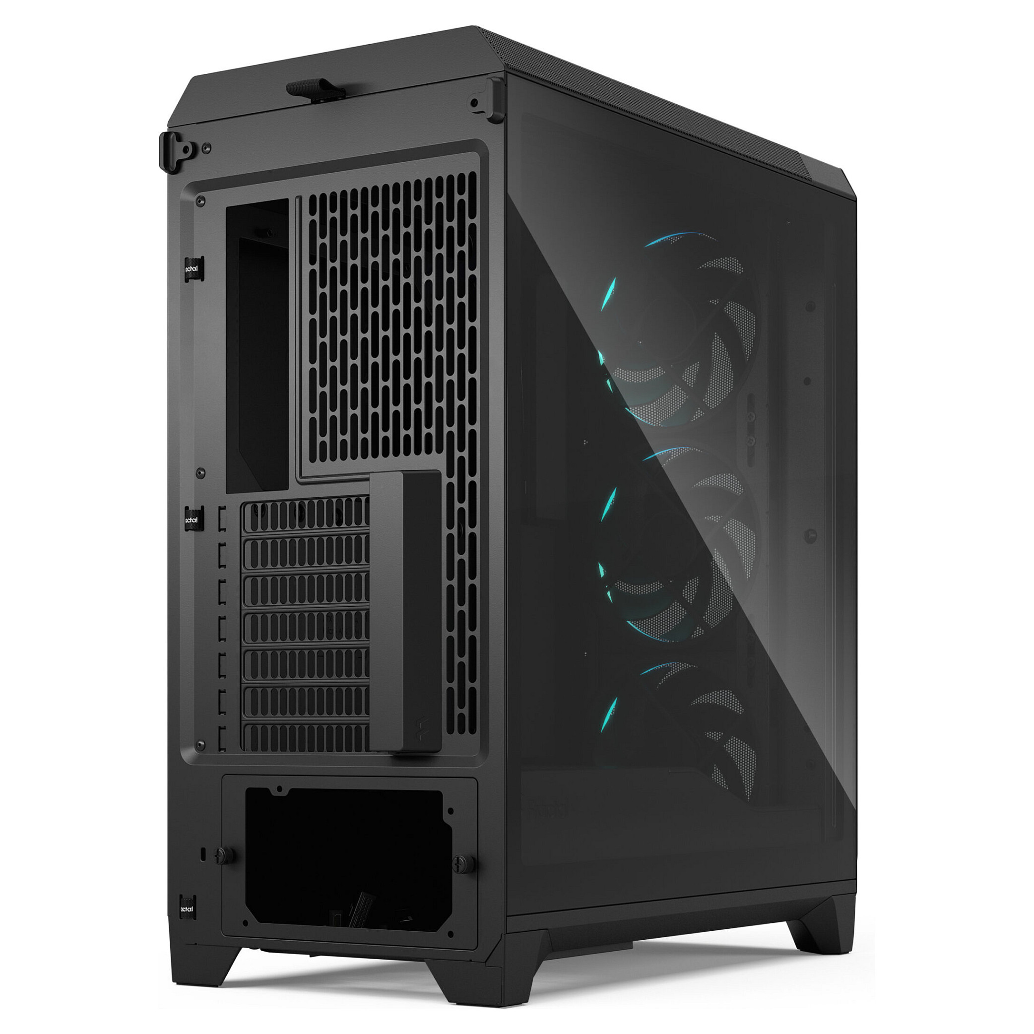Kasë PC Fractal Design Meshify 3 Black RGB TG Light Tint / EATX / ATX / 3x 140mm RGB Fan / Tempered Glass - Zezë - 11
