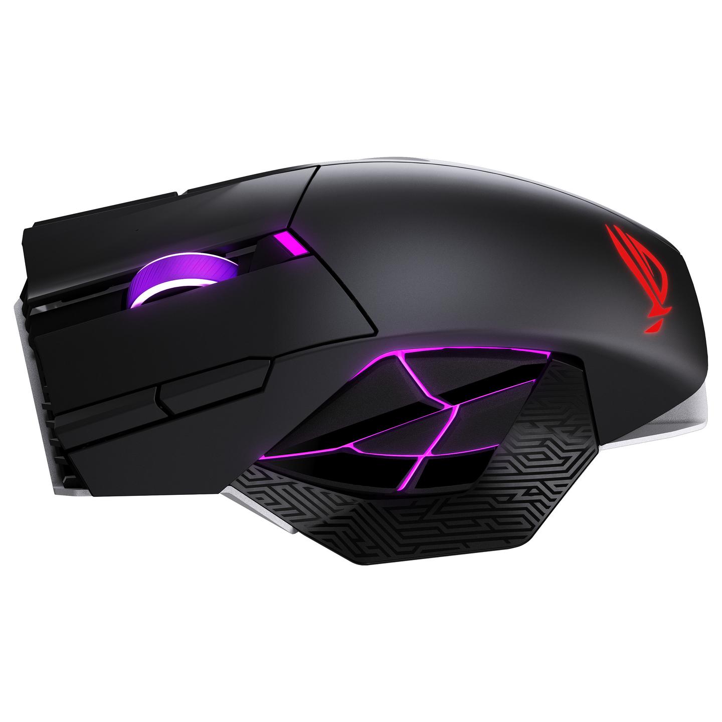 Maus Gaming  ASUS ROG SPATHA X 65K, 65.000 DPI, 12 Butona, Wireless, Bluetooth, USB-C – Zezë - 3