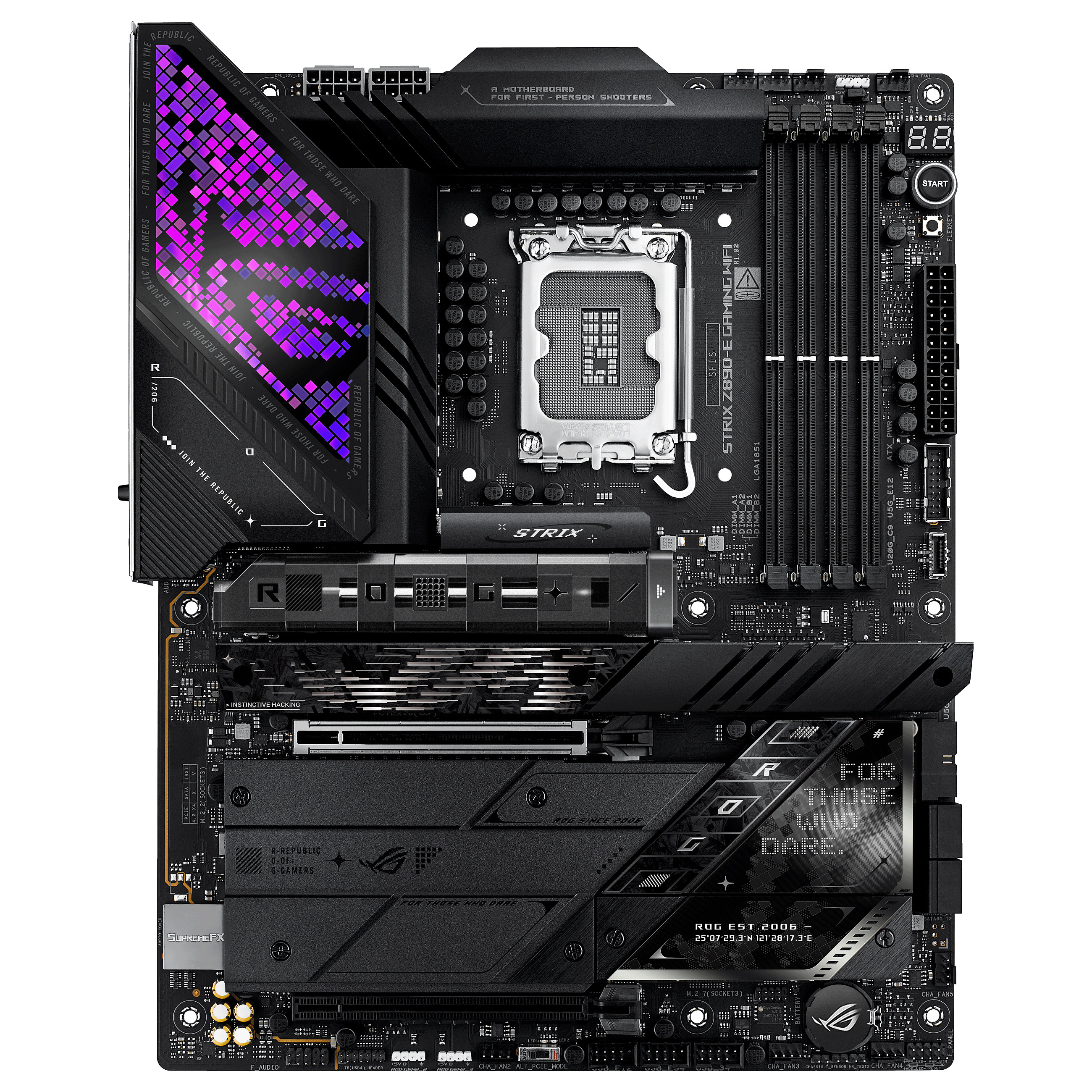 Pllakë Amë MB Intel  ASUS ROG STRIX Z890-E Gaming WIFI / LGA 1851 / DDR5 / HDMI+DP - 2