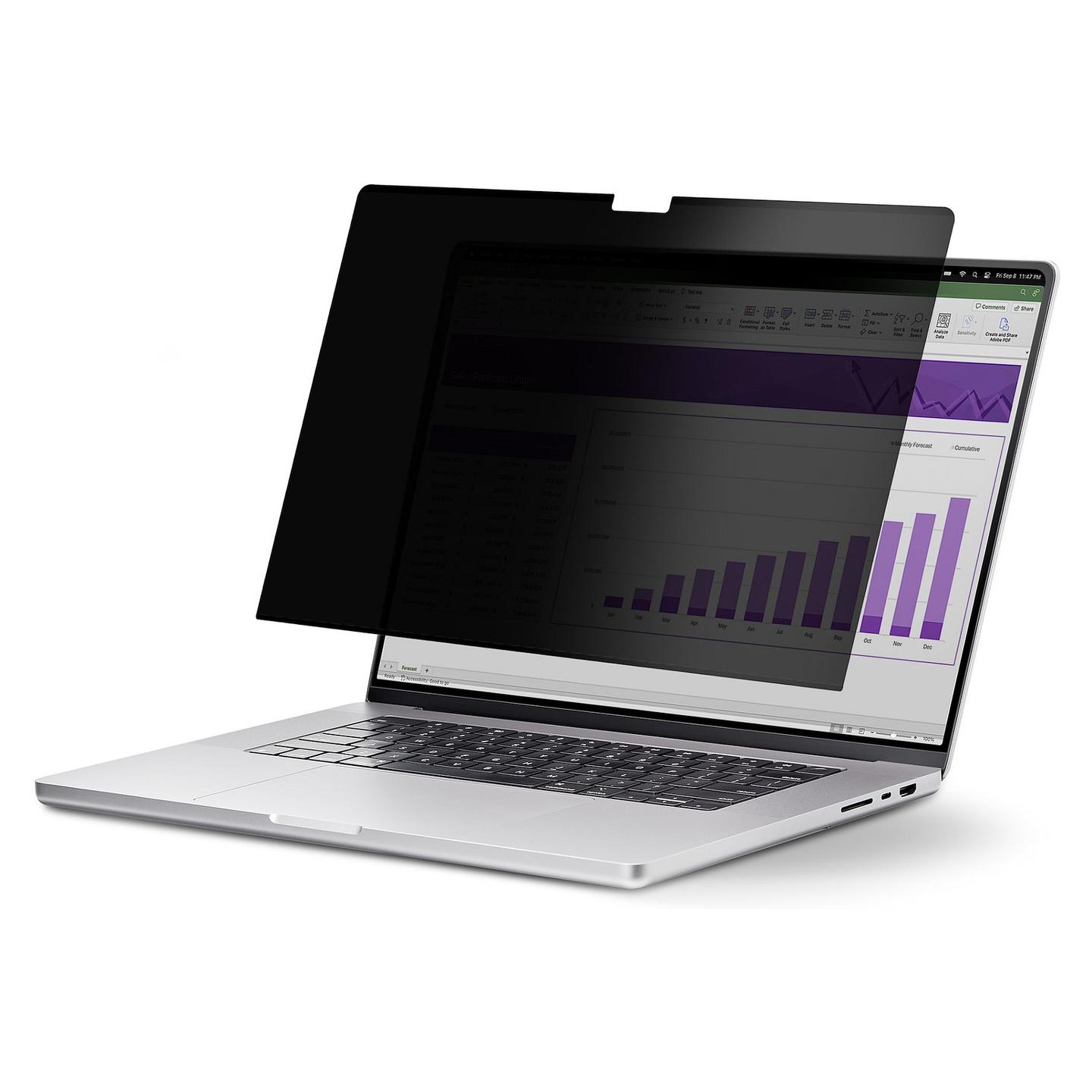 Filtër Privatësie StarTech.com 13MAM-PRIVACY-SCREEN, MacBook Air 13", 16:10, Magnetik, ±30°, Anti-Glare - Zezë