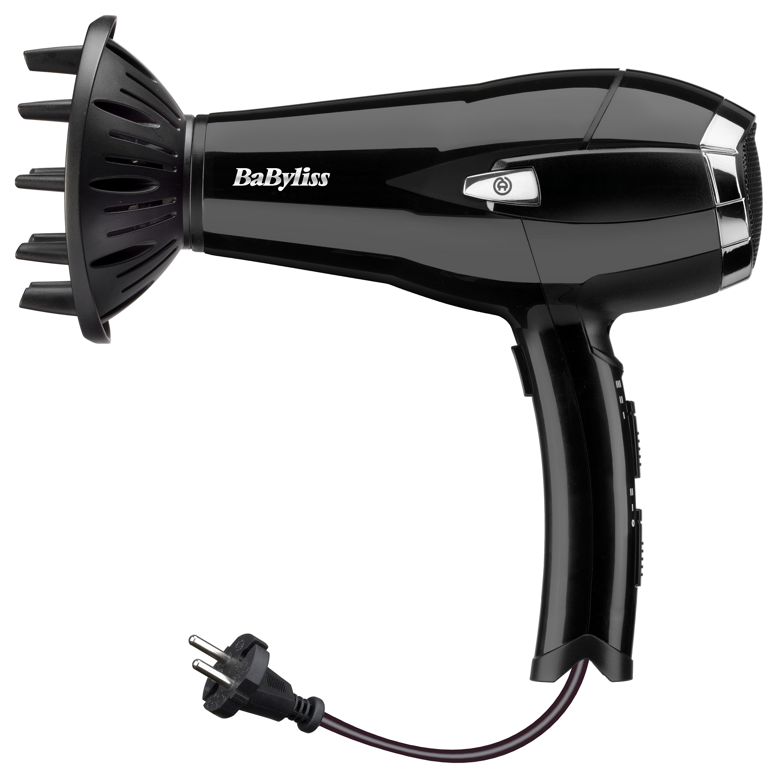 Tharëse për flokë BaByliss CordKeeper 2000 D374DE / 2000W / Ionic / Ceramic / 3 Temperatura / 2 Shpejtësi / Difuzor – Zezë
