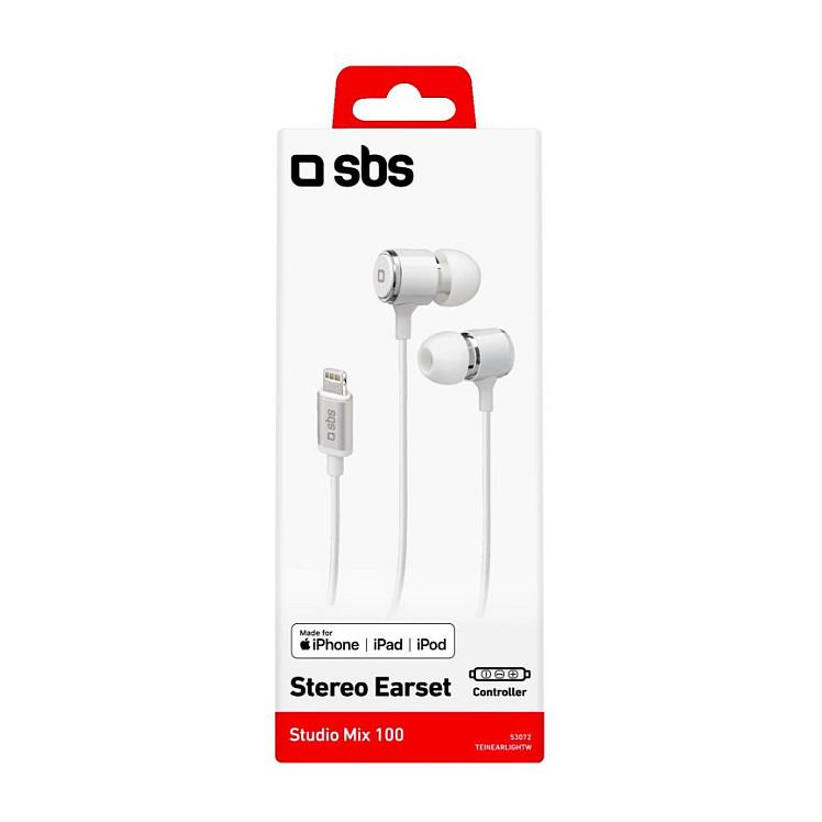 Kufje me kabllo SBS TEINEARLIGHTW / In-Ear Stereo / Lightning / Mikrofon / 1.2 m – Bardhë - 7