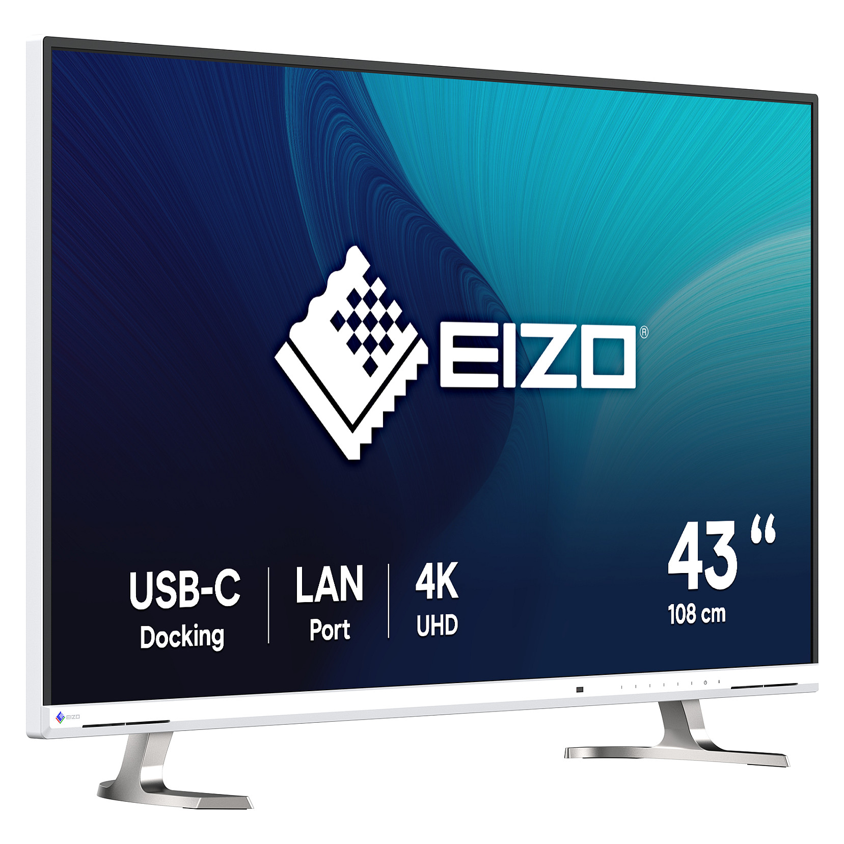 Ekran Prezantues EIZO EV4340X-WT / 42.5"/ 4K Ultra HD IPS / LCD / 60Hz / 5ms / USB + HDMI + DisplayPort + HDCP - Bardhë/Argjend - 8