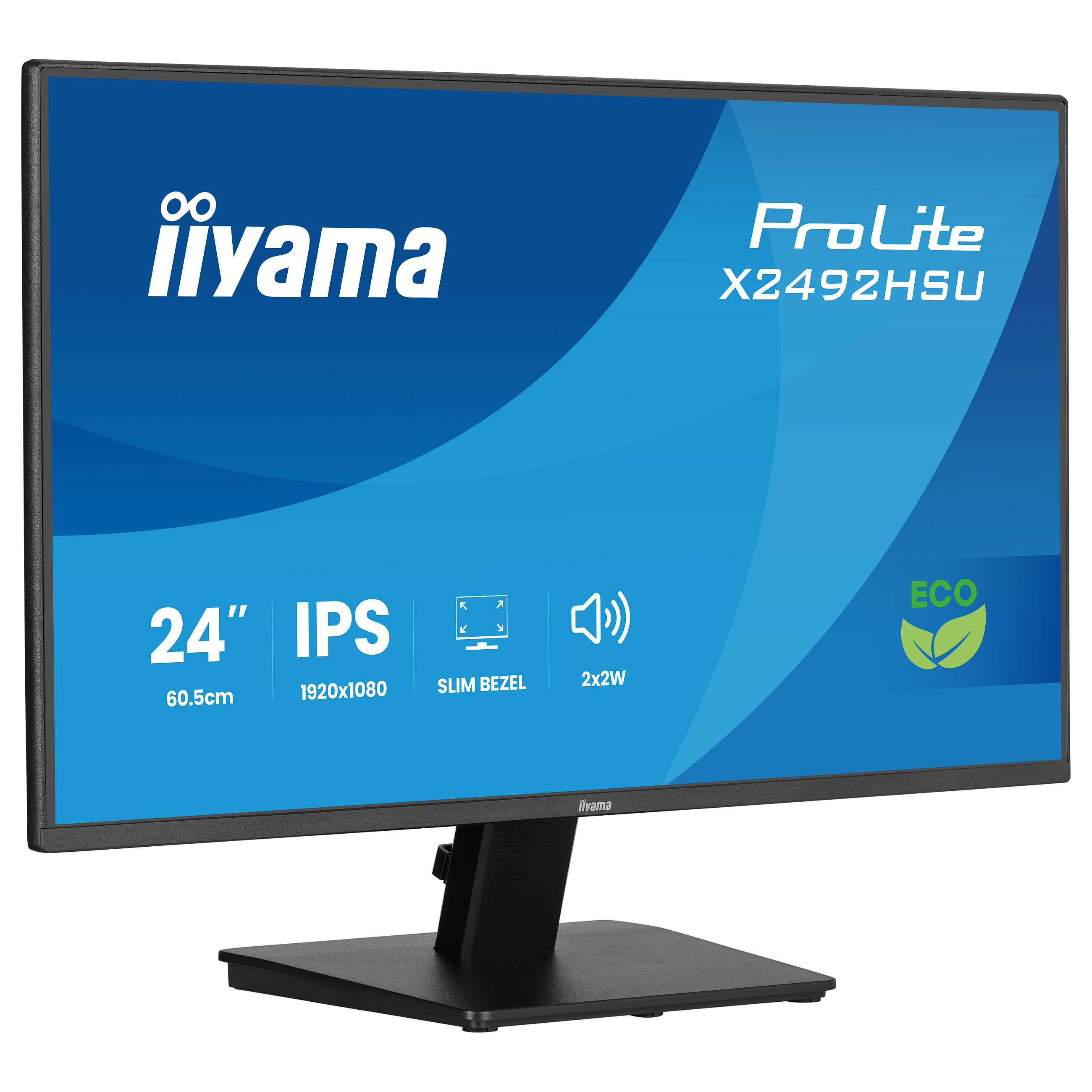 IIYAMA 60.5cm (24") X2492HSU-B1 16:10 HDMI+DP+2xUSB IPS - 4