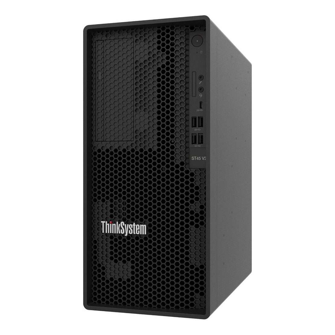 Lenovo ThinkSystem ST45 V3 Tower Server – AMD EPYC 4004/4005 Series, DDR5 ECC, NVMe M.2, RAID, Gigabit LAN