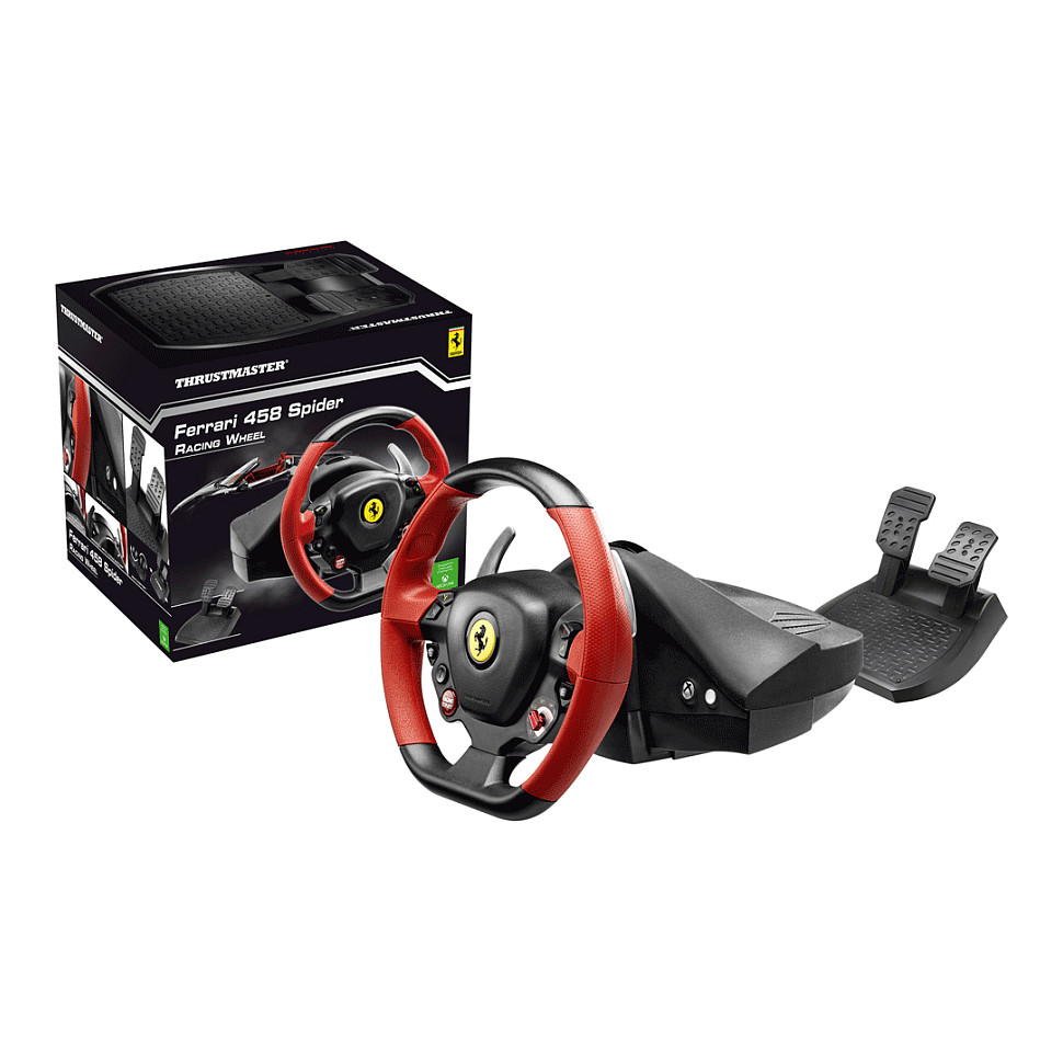 Kontroller Timon & Pedale Thrustmaster Ferrari 458 Spider - Zezë/Kuqe - 6