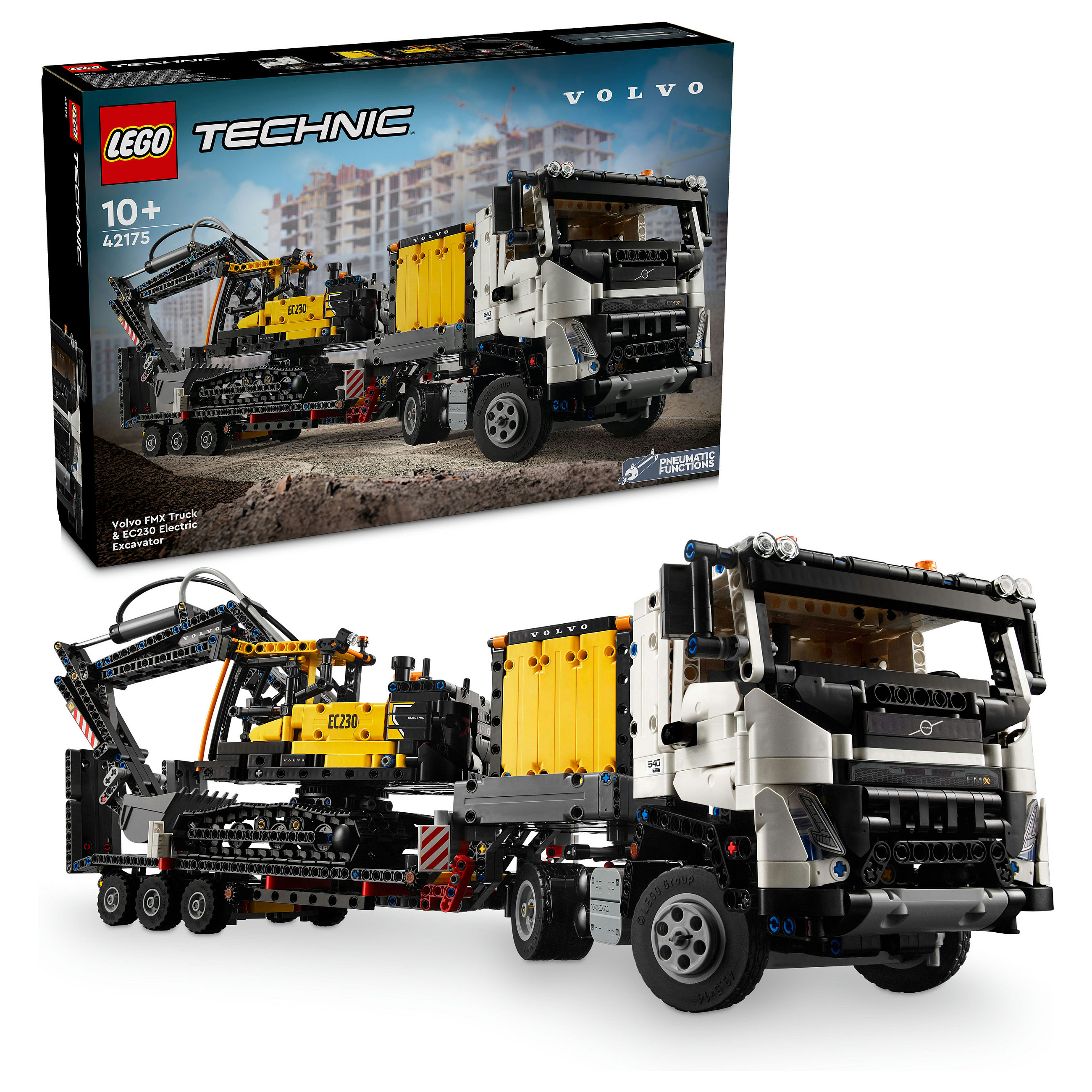 LEGO Technic Volvo FMX Truck with EC230 Electric Crawler Excavator 42175 - 17