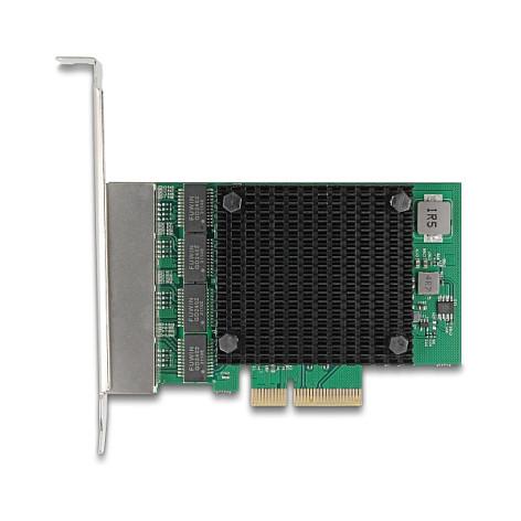 Karta të Rrjetit Delock 88601, PCI Express 2.1 x4, 4x 2.5 Gigabit LAN RJ45, 10/100/1000/2500Mbps, Realtek RTL8125B, Low Profile + Full Height - 1