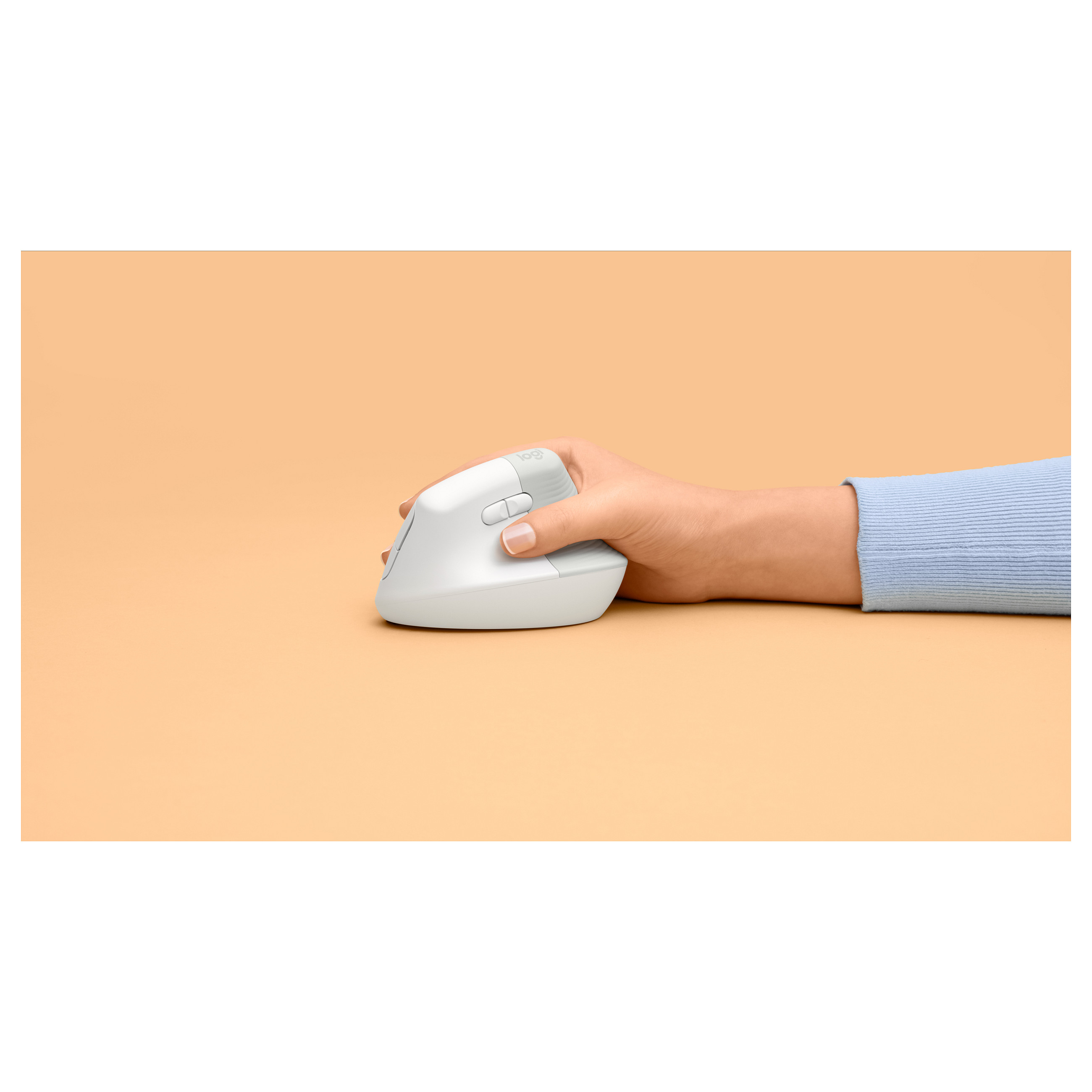 Maus Pa Kabllo Logitech Lift Vertical Ergonomic / Off-White - Bardhë - 16