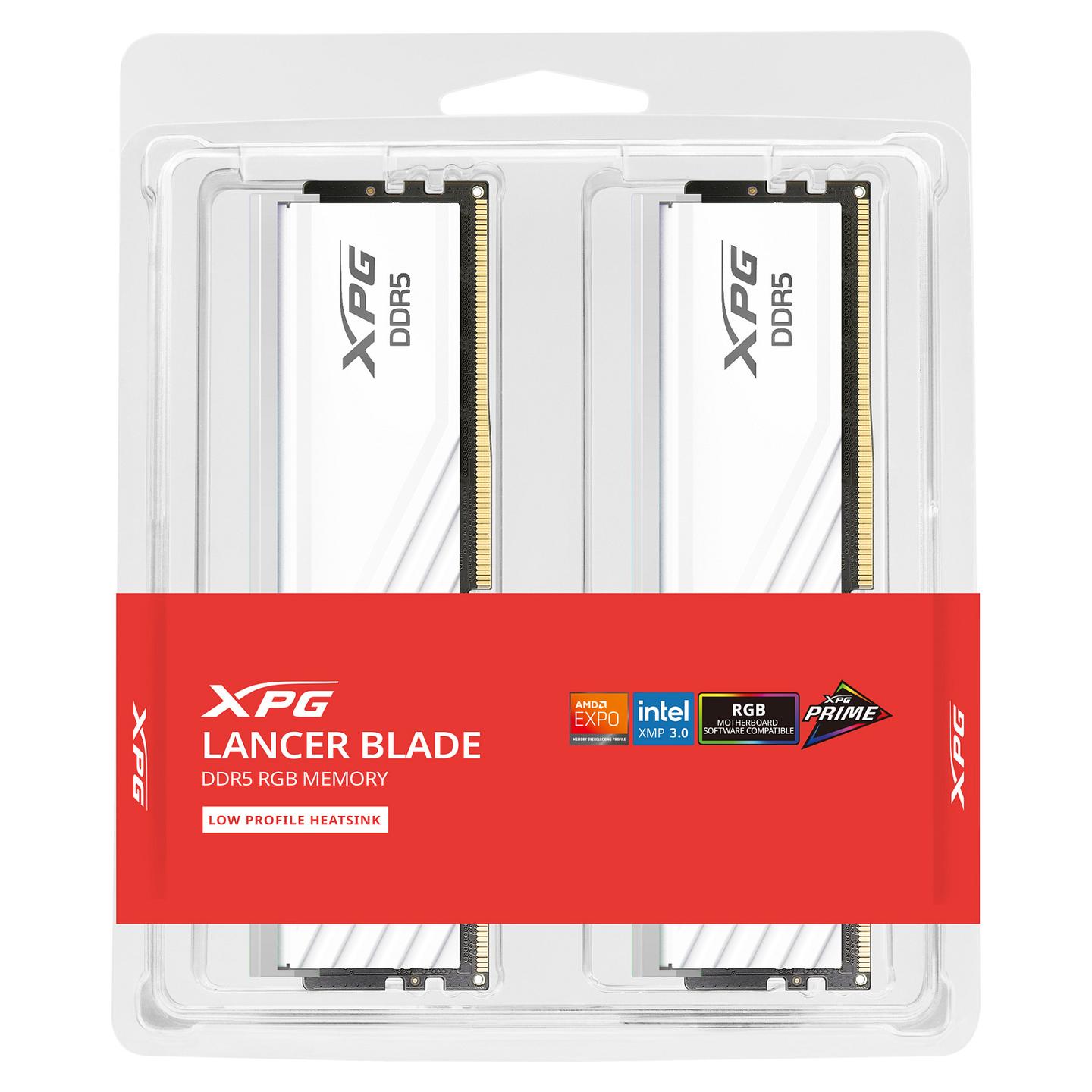 RAM Memorie DDR5 XPG LANCER BLADE RGB, 48GB (2 × 24GB), DIMM, 6000MT/s, CL30, 288-pin, XMP 3.0, AMD EXPO – Bardhë - 4