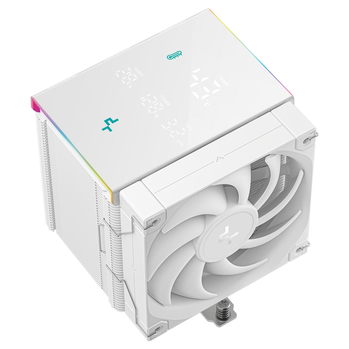 Ftohës për procesor DeepCool AK500 Digital Pro WH / 120mm / LCD - Bardhë - 3