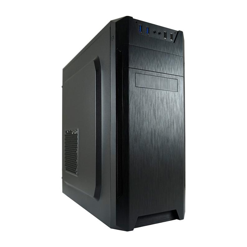 Kasë LC-Power 7040B / Midi-Tower / ATX / 2x USB 3.2 Gen1 + 2x USB 2.0 / 4x120mm – Zezë - 2
