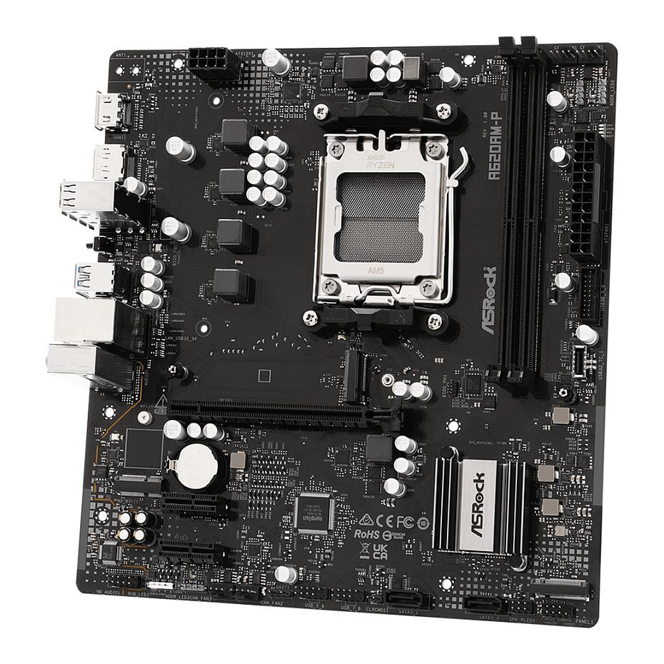 Pllakë Amë ASRock A620AM-P / AMD AM5 / DDR5 / Micro-ATX - 4