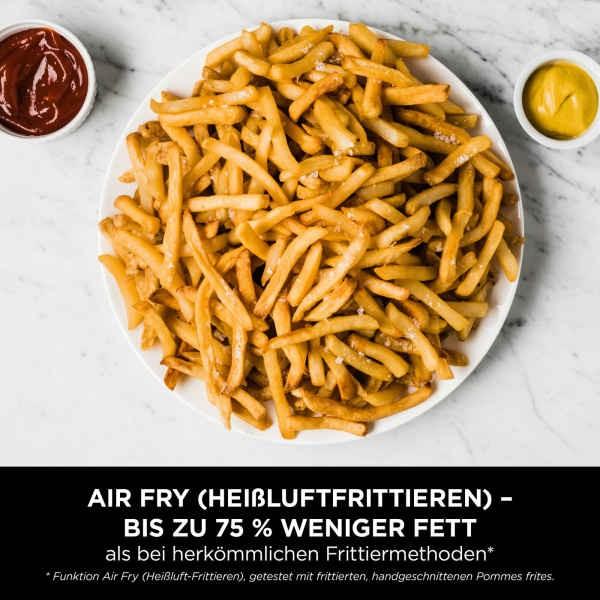 Fryer Ninja Foodi Dual Zone AF200EU, 7,6 L, 2400 W, 2 Kosha nga 3,8 L, 4 Funksione, deri në 240°C - Zezë - 10