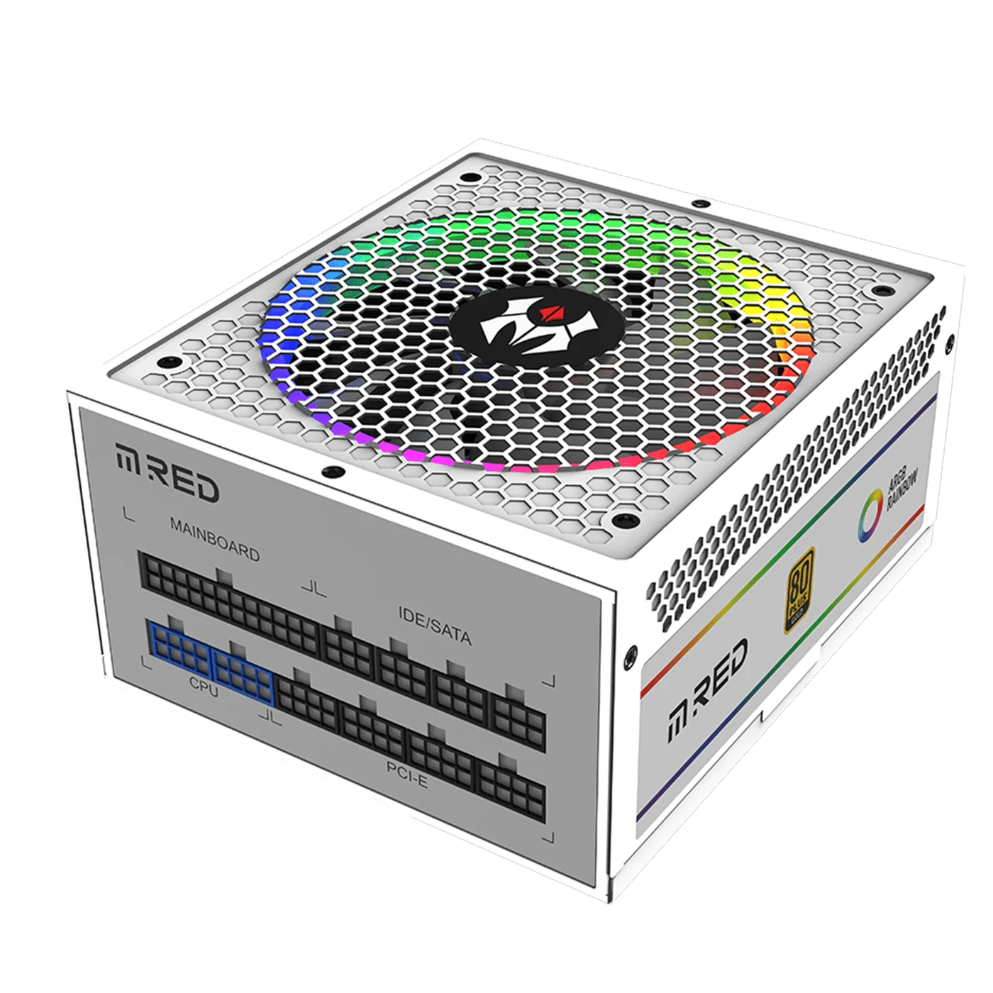 Furnizues Energjie M.RED MRR-850A VP2W / 850W / ATX / 80 PLUS Gold / ATX 3.0 / Fully Modular – Bardhë