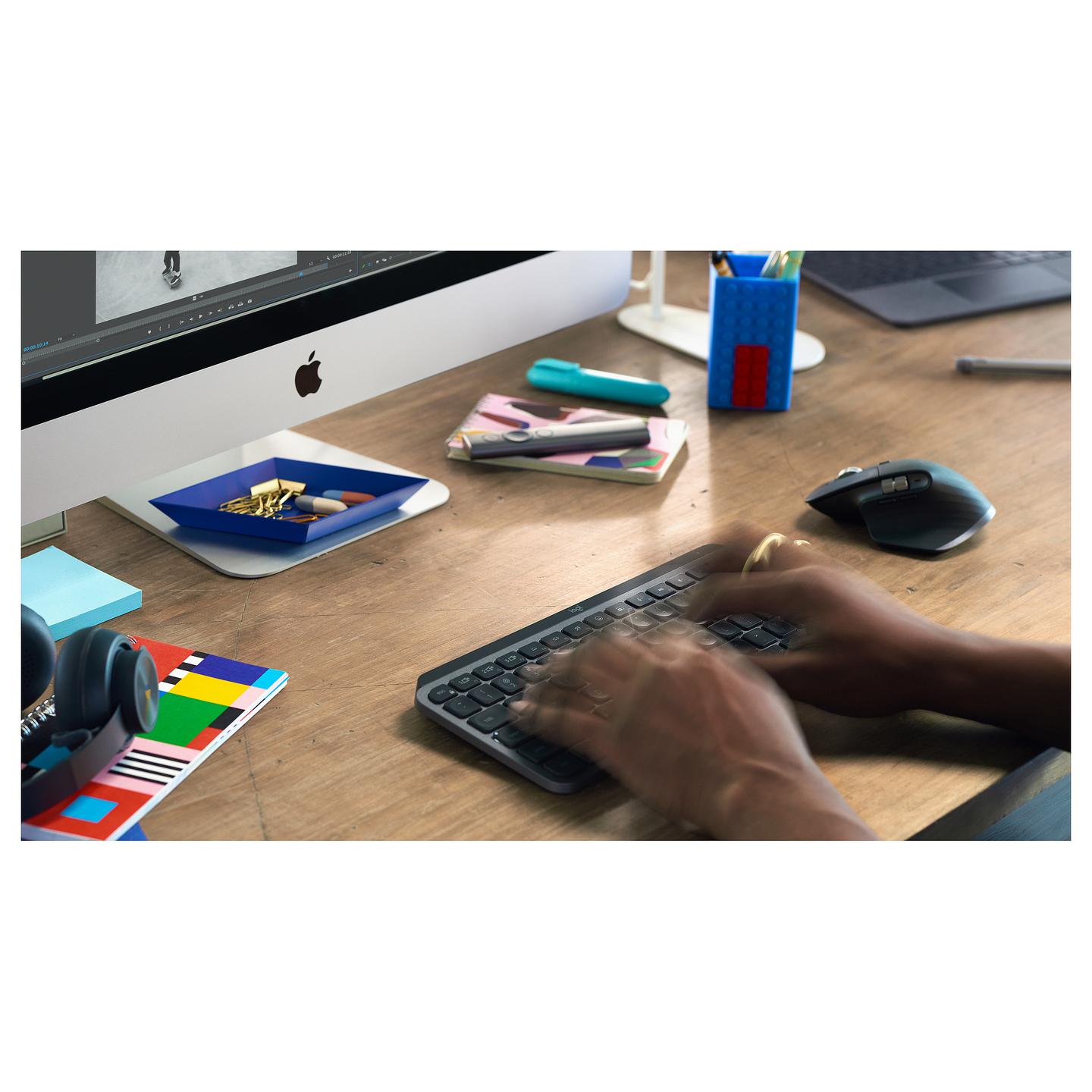 Tastierë pa kabllo Logitech MX Keys Mini, Bluetooth, Wireless, QWERTY, me Ndriçim – Grafit - 5