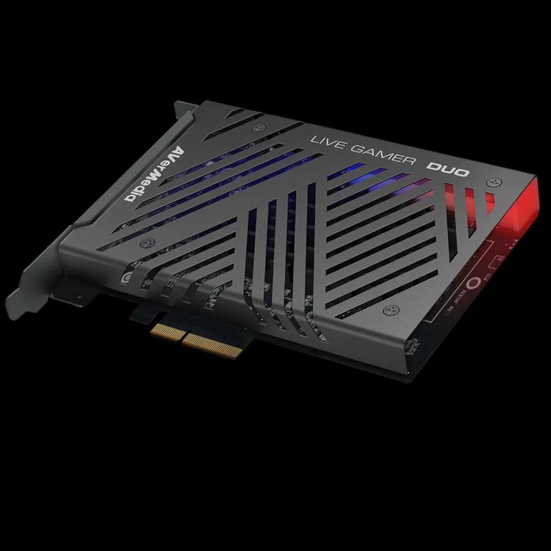 Aksesorë për Konzola AVerMedia Live Gamer DUO / GC570D / PCIe x4 Gen 2 / 2x HDMI / 1080p60 Capture / 4K60 Pass-Through – Zezë - 1