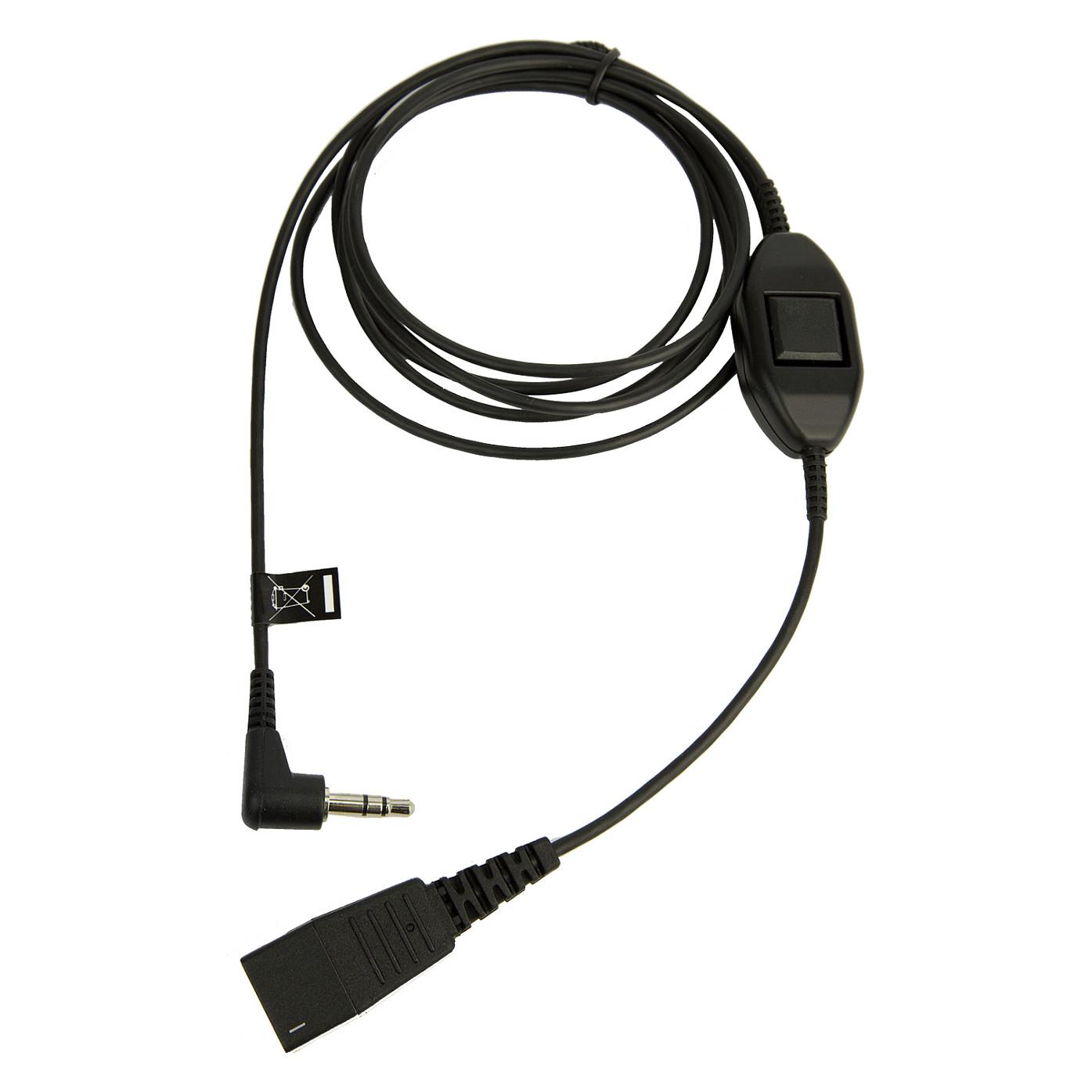 Kabllo për Kufje Jabra QD në 3,5 mm, 8735-019 - Zezë