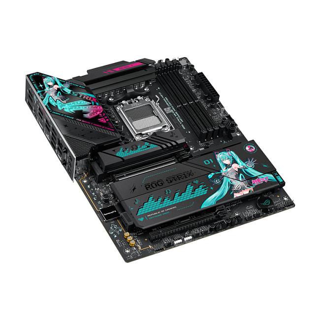 Motherboard ASUS ROG STRIX X870E-H Hatsune Miku Edition, AMD AM5, X870E, DDR5, ATX, PCIe 5.0, Wi-Fi - 5