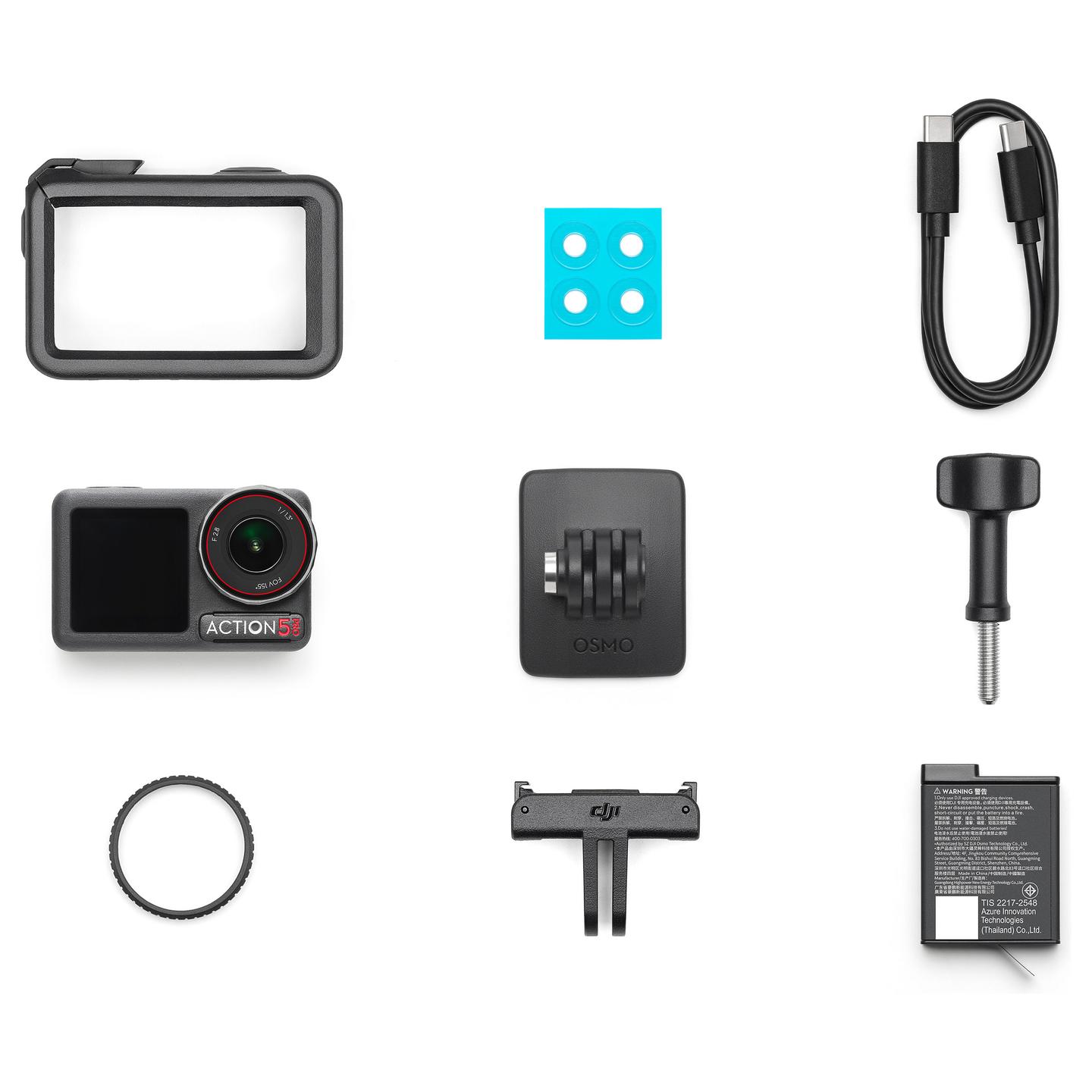 Video Kamera DJI Osmo Action 5 Pro, 4K, 120fps, 1/1.3" CMOS, 155°, 47GB - Zezë - 9