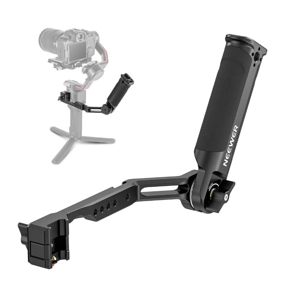 Mbajtëse për Stabilizator Neewer ST49, E Rregullueshme, 180°, Kapacitet 6kg, NATO, 1/4" dhe 3/8", për DJI RS 2, RSC 2, RS 3, RS 3 Pro - Zezë