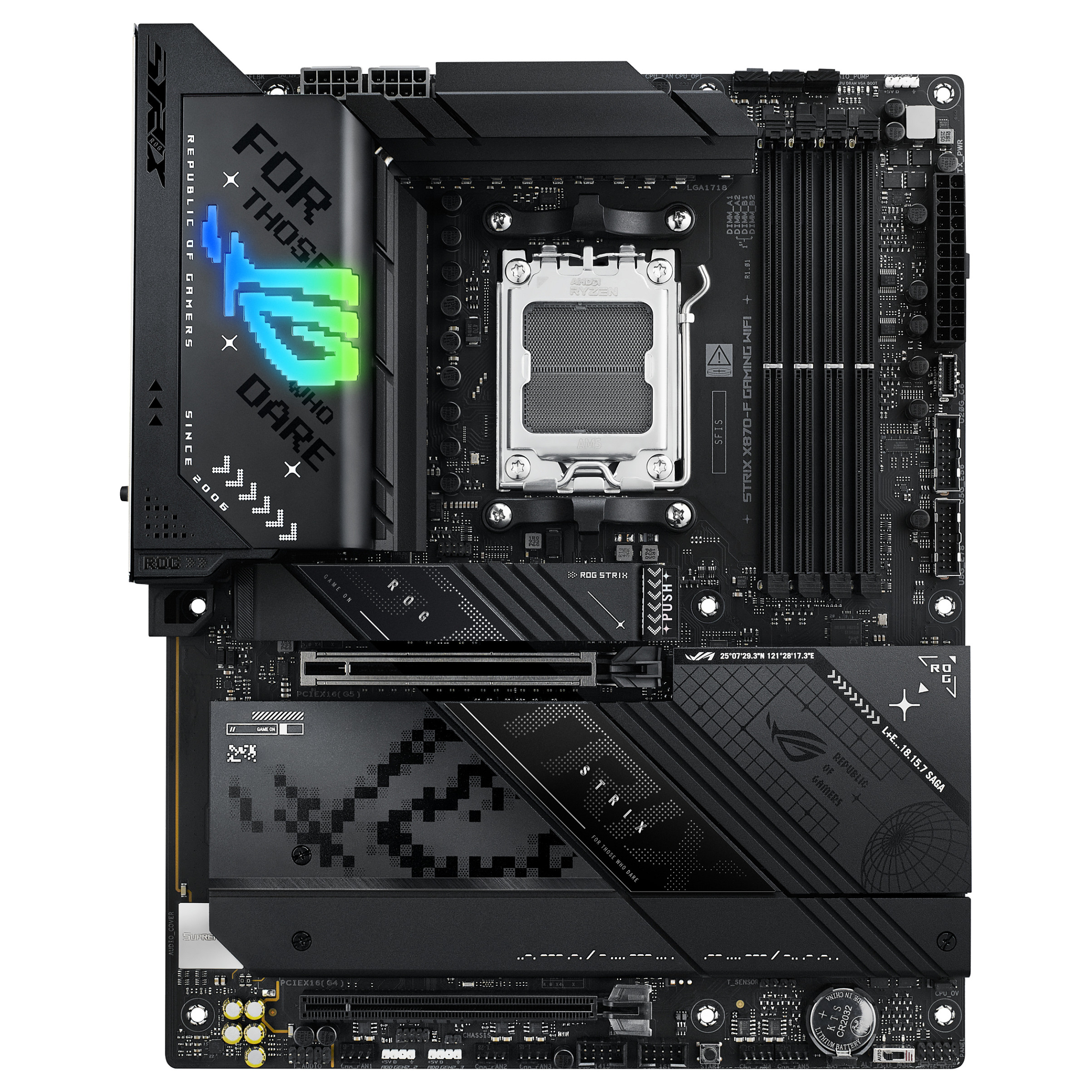 Pllakë Amë AMD AM5 ASUS ROG STRIX X870-F Gaming WIFI / DDR5 / ATX / HDMI+DP - 2