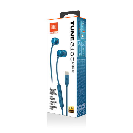 Kufje me kabllo JBL Tune 310C – Blu - 2