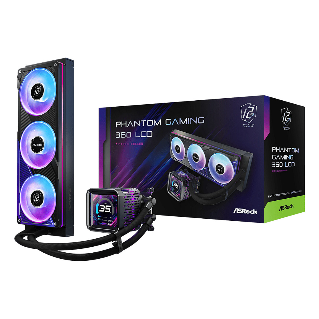 Ftohës për Procesor ASRock Phantom Gaming 360 LCD - Zezë - 1
