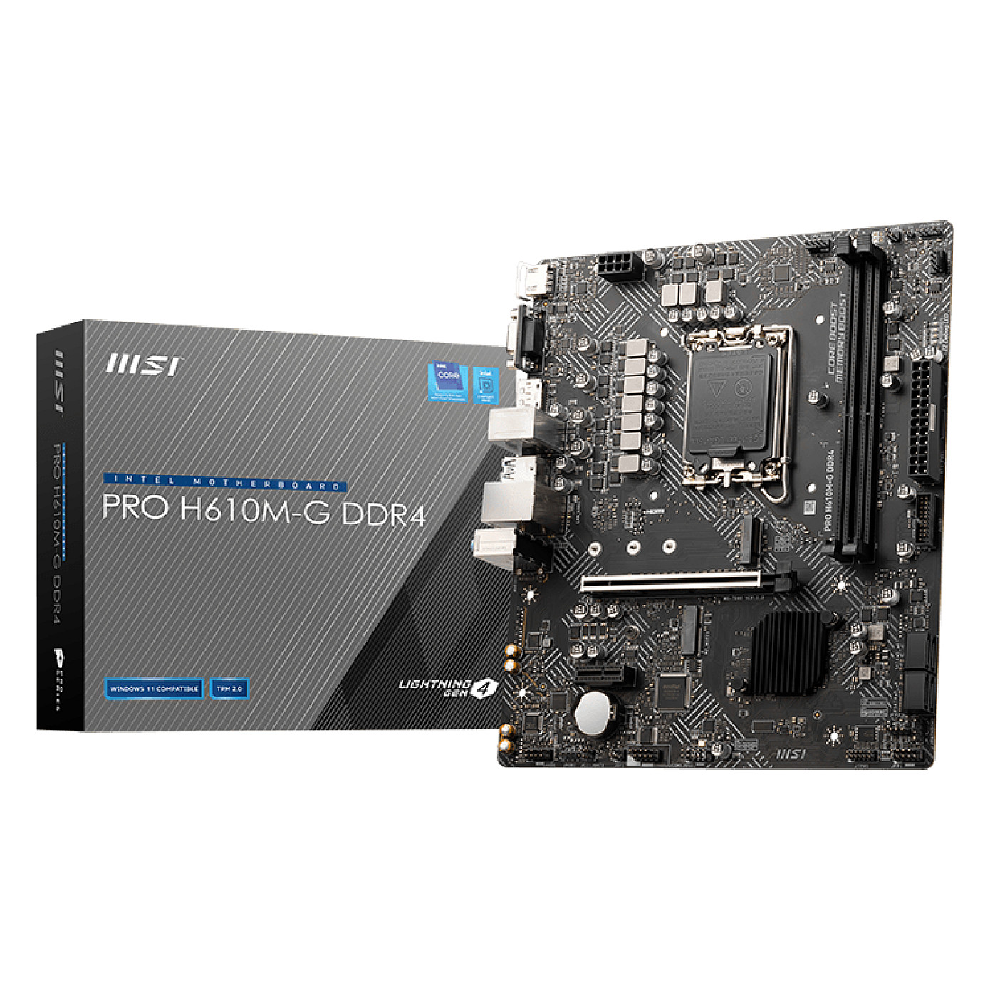 Pllakë Amë 1700 MSI PRO H610M-G DDR4 - 1