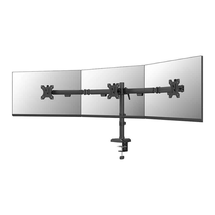 Mbajtëse për Monitor Neomounts DS60-600BL3 / 3 Monitorë / 10–27" / deri 6kg për Monitor / VESA 75x75 & 100x100 / Full Motion - Zezë