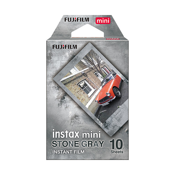 Film fotografik instant Fujifilm instax mini / Stone Gray / ISO 800 / 10 Fletë - Gri