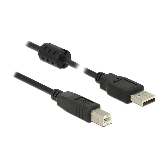 Kabllo USB DELOCK 2.0 Type-A to Type-B Plug/Plug 2m - Zezë - 1